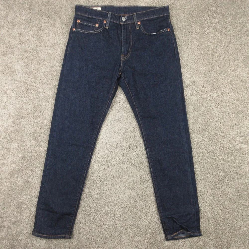 Levis Jeans Mens 31x30 Blue 512 Slim Tapered Premium Dark Wash Flex Denim Pants